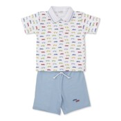 Kissy Kissy Car Central Print Bermuda Set