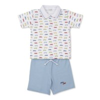 Kissy Kissy Car Central Print Bermuda Set