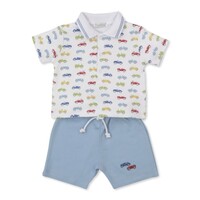 Kissy Kissy Car Central Print Bermuda Set