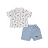 Kissy Kissy Car Central Print Bermuda Set