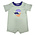 Ishtex Textile Products, Inc Dino Boy's Romper Green Stripe