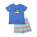 Ishtex Textile Products, Inc Fishing Boy's Shorts Set Blue/Stripes