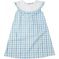 Ishtex Textile Products, Inc Aqua Plaid Girl's Dress