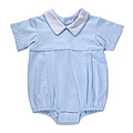 Ishtex Textile Products, Inc Solid Blue Romper