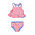 RuffleButts + RuggedButts Pink Seas the Day Reversible Peplum Tankini