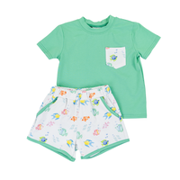 Cypress Row Fish Frenzy Boys Play Pocket Short Set