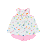 Cypress Row Fish Frenzy Girls Short Set