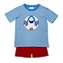 Zuccini Periwinkle Stripe Shark Knit Short Set