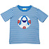 Zuccini Periwinkle Stripe Shark Knit Short Set