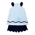 Zuccini Lt Blue Mini Seersucker Whale Eloise Short Set