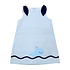 Zuccini Lt Blue Mini Seersucker Whale Eloise Dress