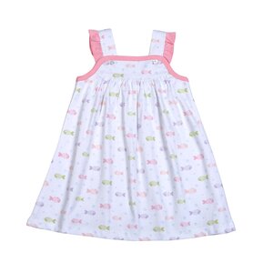 Baby Loren Pink Bubble Buddies Pima Dress