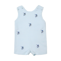 Zuccini Lt Blue Embroidered Swordfish Shortall