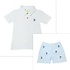 Zuccini Lt Blue Embroidered Swordfish Short Set