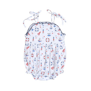 Baby Loren Ahoy Sailor! Girls Pima Sunbubble