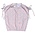 Pleat Collection Emma Top with Ties Purple/Coral