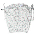 Pleat Collection Emma Top with Ties Pink/Blue Floral