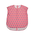 Pleat Collection Mae Top Coral Block Print