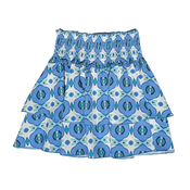 Pleat Collection Scottie Skirt Lapis Ikat