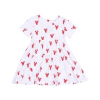 Angel Dear Lobster Bamboo S/S Twirly Dress