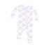 Angel Dear Bubbly Whale Pink Ribbed 2 Way Zipper Ruffle Back Footie
