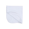 Angel Dear Stripe Classic Blue 2 Ply Blanket W/ Binding