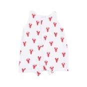 Angel Dear Lobster Muslin Slevless Shortie Romper