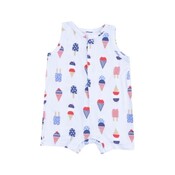 Angel Dear Blue American Ice Cream Sleeveless Shortie Romper