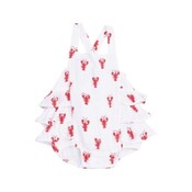 Angel Dear Lobster Muslin Ruffle Sunsuit