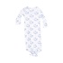Angel Dear Bubbly Whale Blue Ribbed Knotted Gown