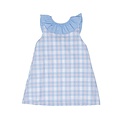 The Oaks Apparel Ally Kole Pink/Blue Plaid Ruffle Dress