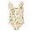 Shade Critters Hibiscus Botanical Pink 1PC Ruffle Swimsuit