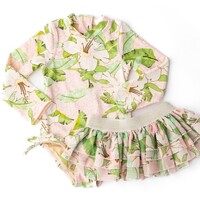 Shade Critters Hibiscus Botanical Pink 1PC Swimsuit  & Tutu