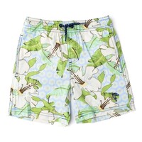 Shade Critters Hibiscus Botanical Blue Boys Trunks