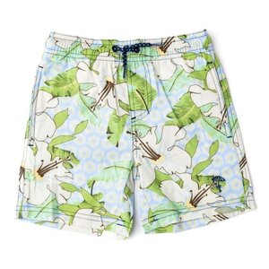 Shade Critters Hibiscus Botanical Blue Boys Trunks