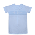 Remember Nguyen Blue Williams Cross Short Romper