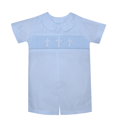 Remember Nguyen Blue Williams Cross Short Romper