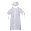 Baby Sen White Finn Daygown w/White Scallop Ruffle