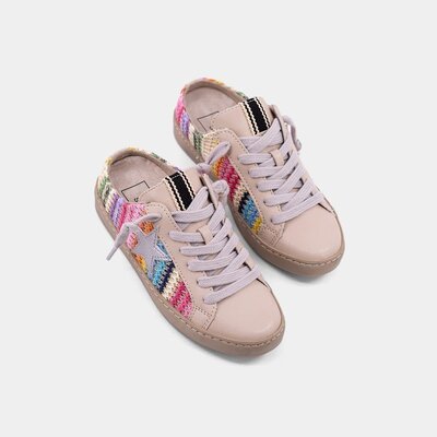 ShuShop Polka Mini Bright Multi Stripe Sneaker