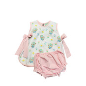 Sage & Lilly Spring Bouquet Bow Bloomer Set