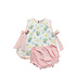 Sage & Lilly Spring Bouquet Bow Bloomer Set