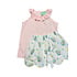 Sage & Lilly Spring Bouquet Scallop Short Set