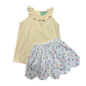 Sage & Lilly Sail Away Scallop Short Set