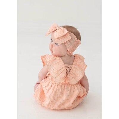 Mabel and Honey | Isobella and Chloe Heartstrings Pink Romper