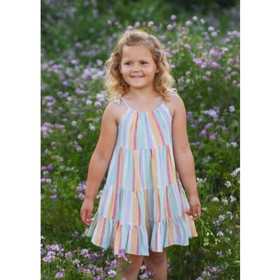 Mabel and Honey | Isobella and Chloe Malibu Multi-Stripe Dress