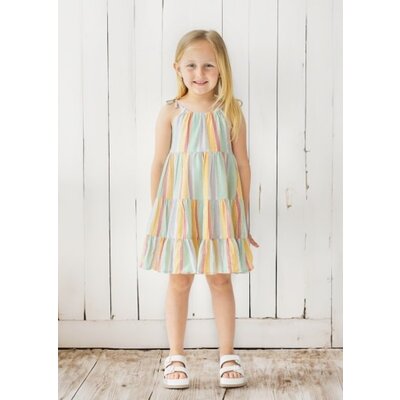 Mabel and Honey | Isobella and Chloe Malibu Multi-Stripe Dress