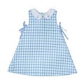 The Oaks Apparel Mint Blue Windowpane Darcy Dress