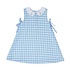 The Oaks Apparel Mint Blue Windowpane Darcy Dress