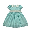 LBKids Aqua Lace Sash Waist Dress