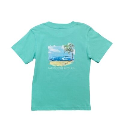 Saltwater Boys Company Beach Days SS Graphic Tee Ocean Wave